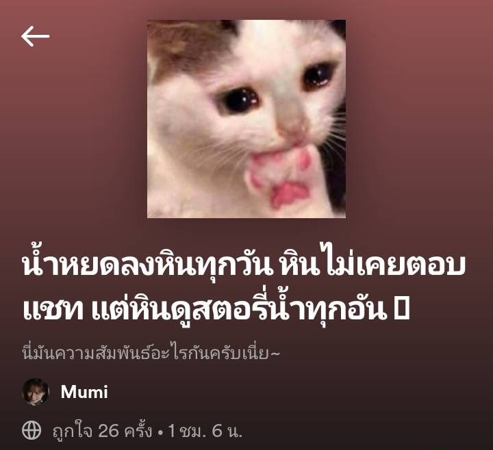 FeelLikeSongs's tweet photo. ตัวอย่างของเขามาดูสตอรี่ เขาไม่ได้มีใจ แต่เขามีเน็ต https://t.co/BqH6uU999W