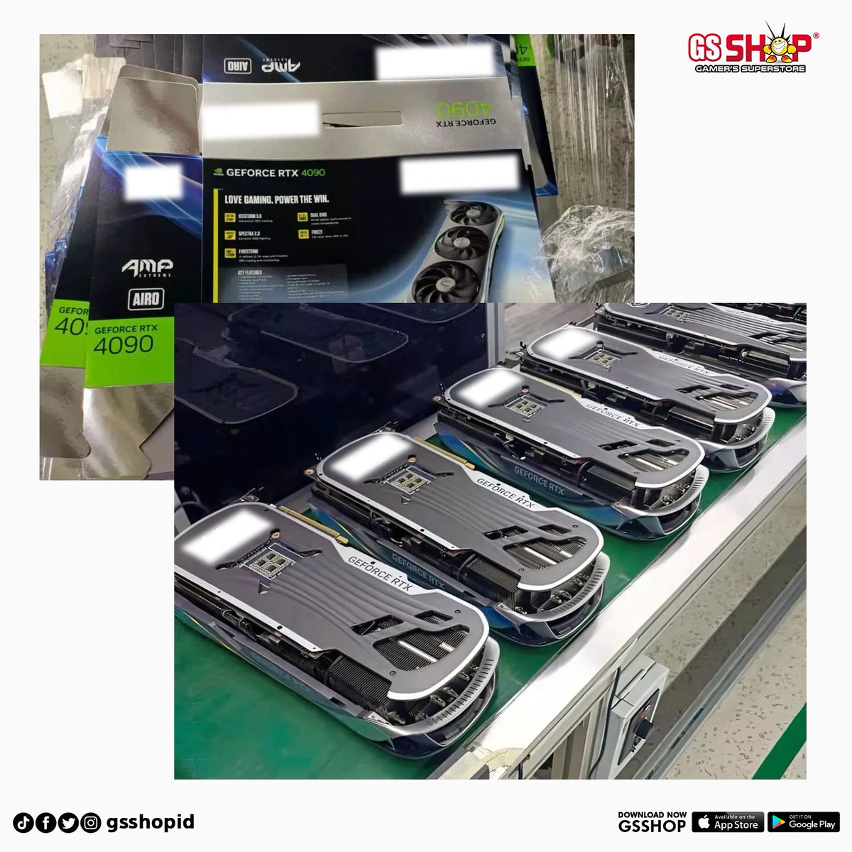 Mendekati akhir tahun, semakin banyak bocoran yang keluar mengenai seri VGA terbaru dari NVIDIA yakni seri 4000.⁣
⁣
Baru-baru ini bertebaran bentuk dari seri 4090 dari salah satu vendor yang nampaknya akan segera siap untuk dipasarkan. ⁣
⁣
Gimana nih menurut kalian?⁣
