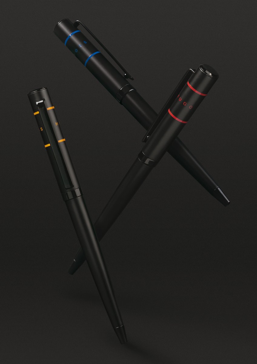 b2bgifts's tweet photo. The Ribbon Matrix pen is a combination of the Ribbon &amp; Gear Matrix lines from HUGO BOSS. It is a simple yet striking pen with a black finish and fine yellow lines that give it a modern and youthful feel. Delivered in a beautiful box.
#hugoboss #ballpointpen #ribbonmatrix https://t.co/f2aD9G0Rvr