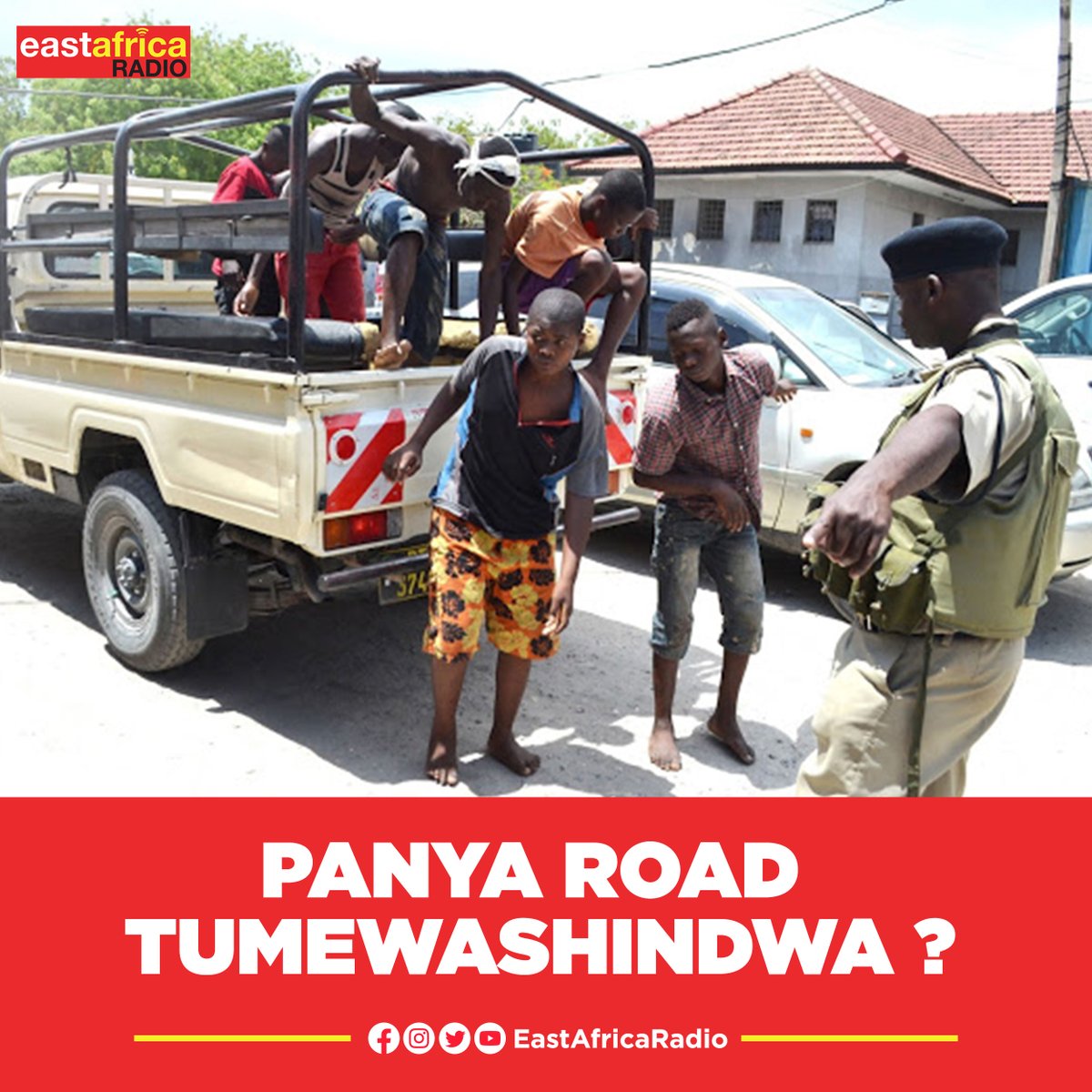 EastAfricaRadio (@earadiofm) on Twitter photo Ni kweli tumeshindwa kudhibiti Panya Road ?
Tupe maoni yako yatasomwa kwenye #SupaBreakfast ya #EastAfricaRadio
Cc <a href="/eastafricaradio/">East Africa Radio</a> <a href="/bobbymongi/">Robert Mongi</a> <a href="/Clugoe/">Cecilia Lugoe</a> <a href="/Evansbukuku/">Evans Bukuku</a> Ni kweli tumeshindwa kudhibiti Panya Road ?
Tupe maoni yako yatasomwa kwenye #SupaBreakfast ya #EastAfricaRadio
Cc <a href="/eastafricaradio/">East Africa Radio</a> <a href="/bobbymongi/">Robert Mongi</a> <a href="/Clugoe/">Cecilia Lugoe</a> <a href="/Evansbukuku/">Evans Bukuku</a>
