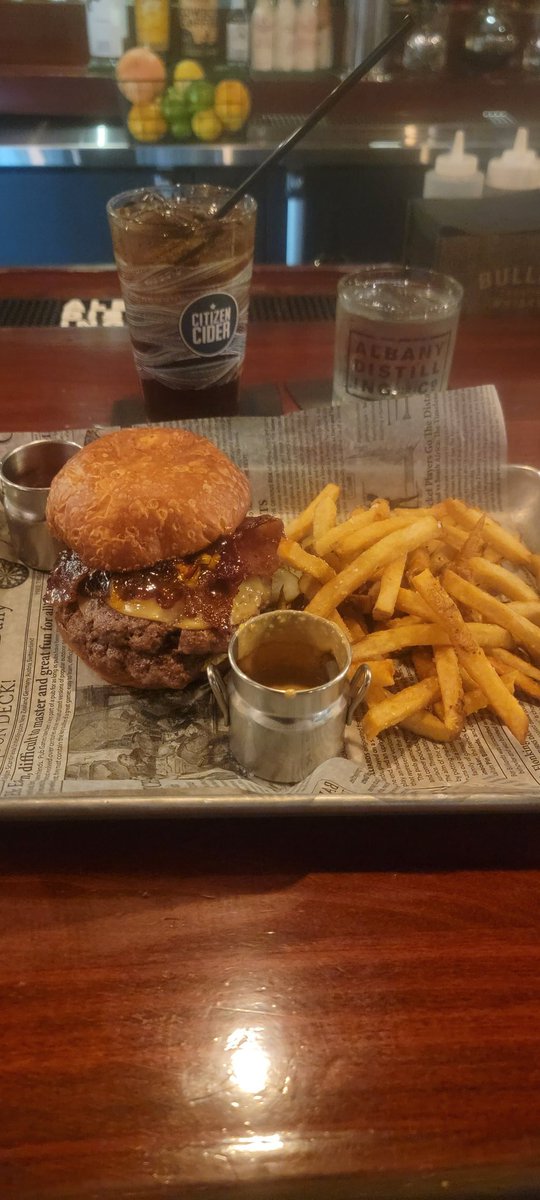 GppMobile's tweet image. Why haven't you tried this yet?

Peanut Butter Smash Burger 😋🥜from Farmhouse Tap &amp;amp; Tavern in Altamont, NY!

Two local 5 oz. burgers, smoked cheddar, peanut butter, candied bacon 🥓, hot pepper🌶  jelly, pickles 🥒 on a fresh local bun with fries ! 🍟
#supportlocal  #518foodies