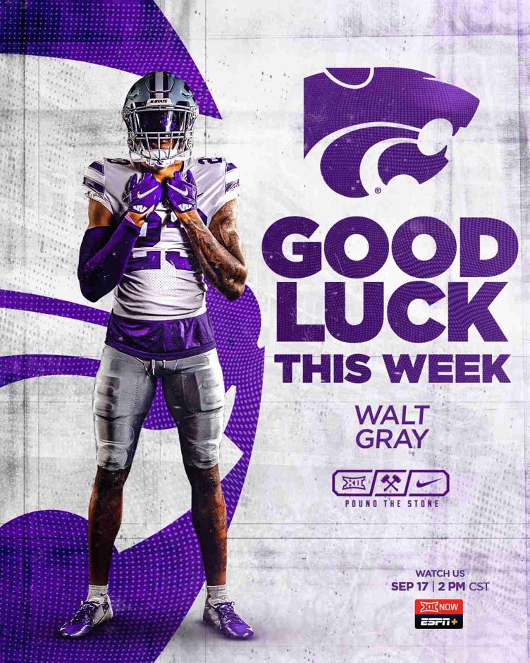 _waltgray's tweet photo. Thank you for the love!! @spedbraet @KStateFB @PIAthletes https://t.co/kEgA7zDDkr