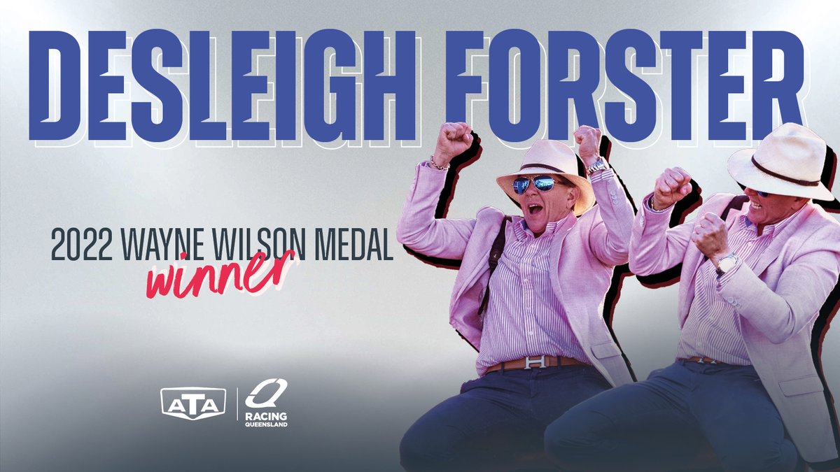 Onya Des!

Last night, <a href="/Desracing74/">Desleigh Forster Racing</a> capped off an outstanding season by taking home the honorary Wayne Wilson Medal at the <a href="/austrainers/">Aust Trainers Assoc</a> award night. Well done Des 👏 #QLDisRacing🏇