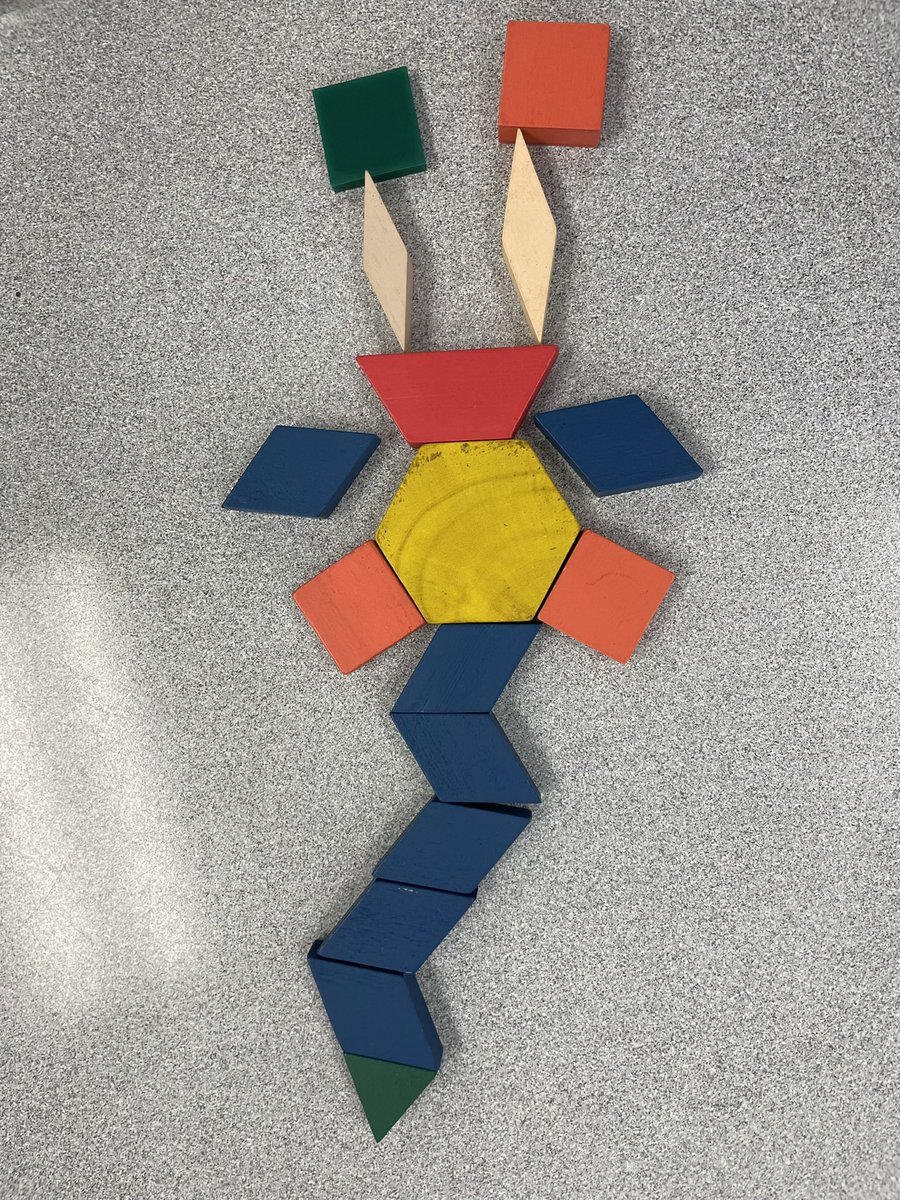 HDSBaccess's tweet photo. Our entry task today was to grab a handful of random patterning blocks, pick two random partners & create an image of something alive. What living things do you see? #CreativeOutlets @tigerjeetps https://t.co/ydgIhGtjWb