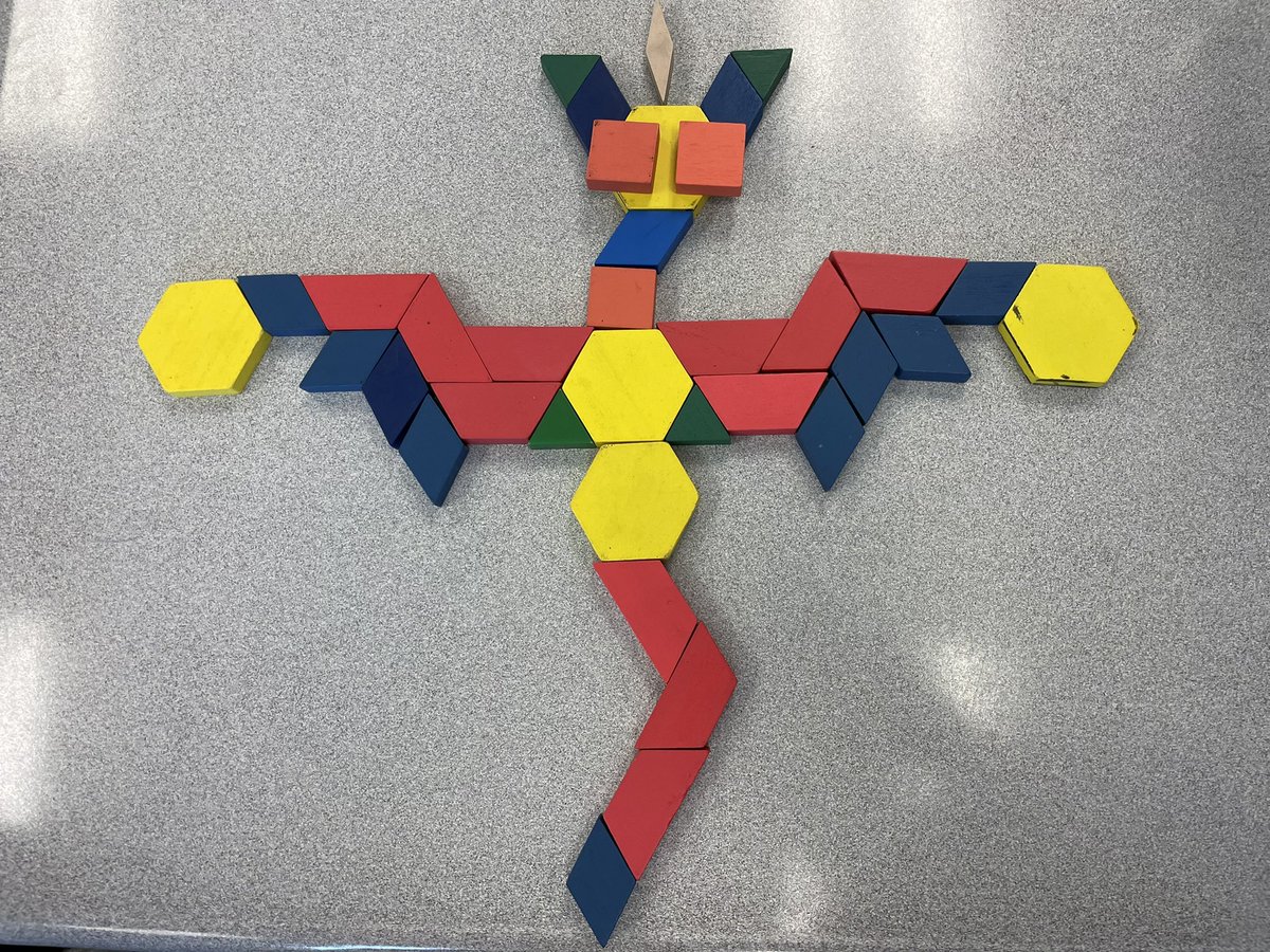 HDSBaccess's tweet photo. Our entry task today was to grab a handful of random patterning blocks, pick two random partners & create an image of something alive. What living things do you see? #CreativeOutlets @tigerjeetps https://t.co/ydgIhGtjWb