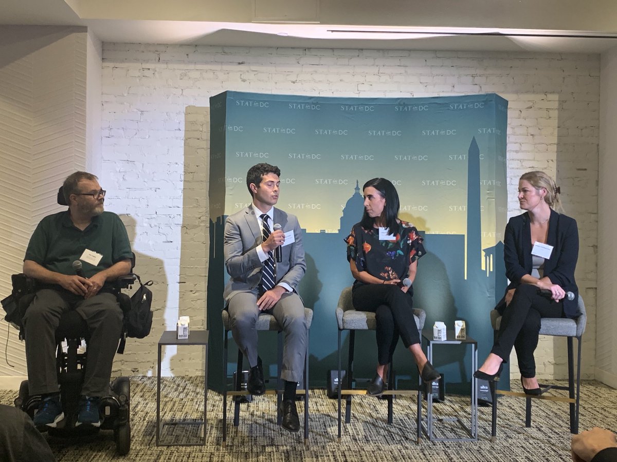 matthewherper's tweet photo. Our #ALS panel. #statlive https://t.co/8CFXXevxCH