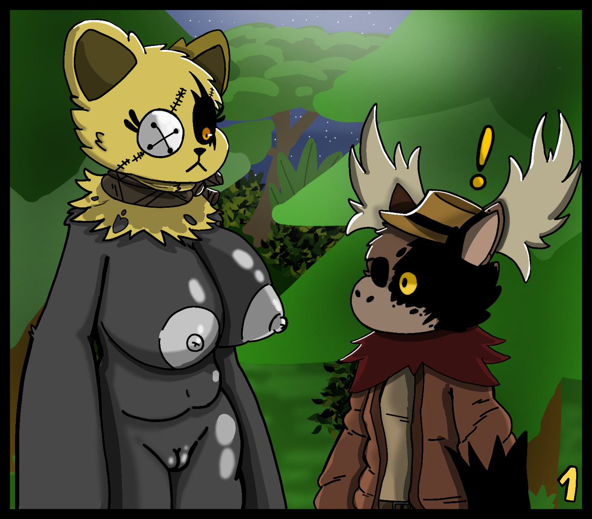 woflgame's tweet photo. Mr stitchy (female) x markus . 💛🧡
/Nsfw/ 5/5. 💕 https://t.co/oXzsOTR1sM