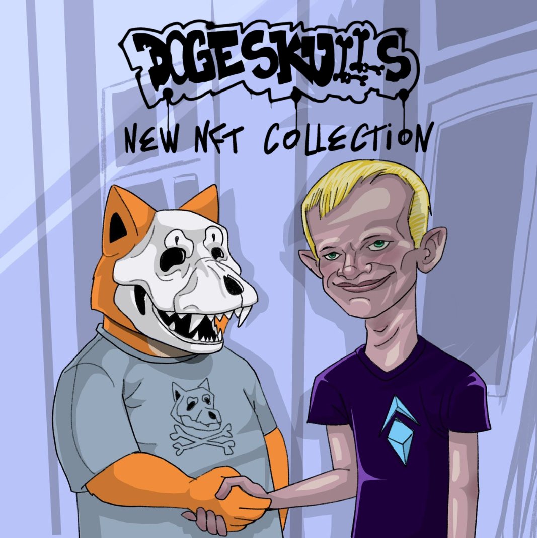 Thanks <a href="/VitalikButerin/">vitalik.eth</a> for upgrading the #ETH network before our launch on September 17th, now our holders gain in appreciation of Ethereum cryptocurrency and #NFT Doge Skulls.

Our holders will buy NFT Doge Skulls at the best time on the #Ethereum network.

#NFTs #EthereumMerge