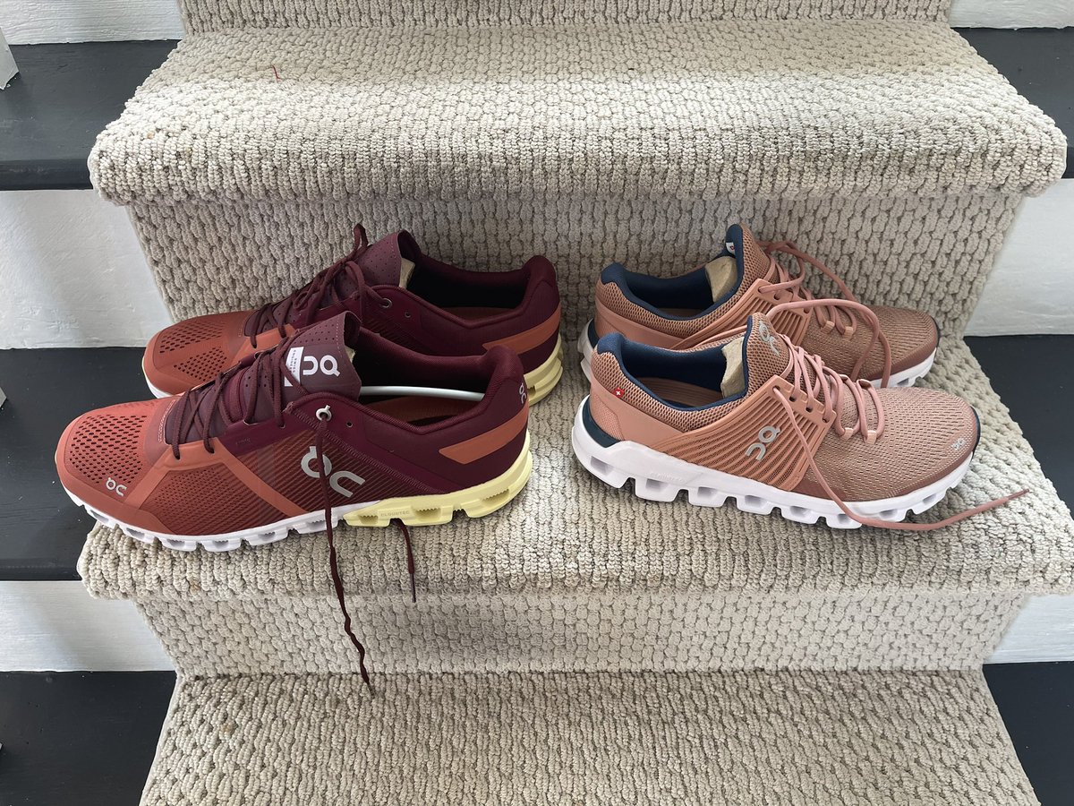chasosak's tweet photo. @on_running amazing shoes. Our first pair ever. #runningshoees #onrunningshoes #bestrunningshoes https://t.co/Fq7rnWAfPn