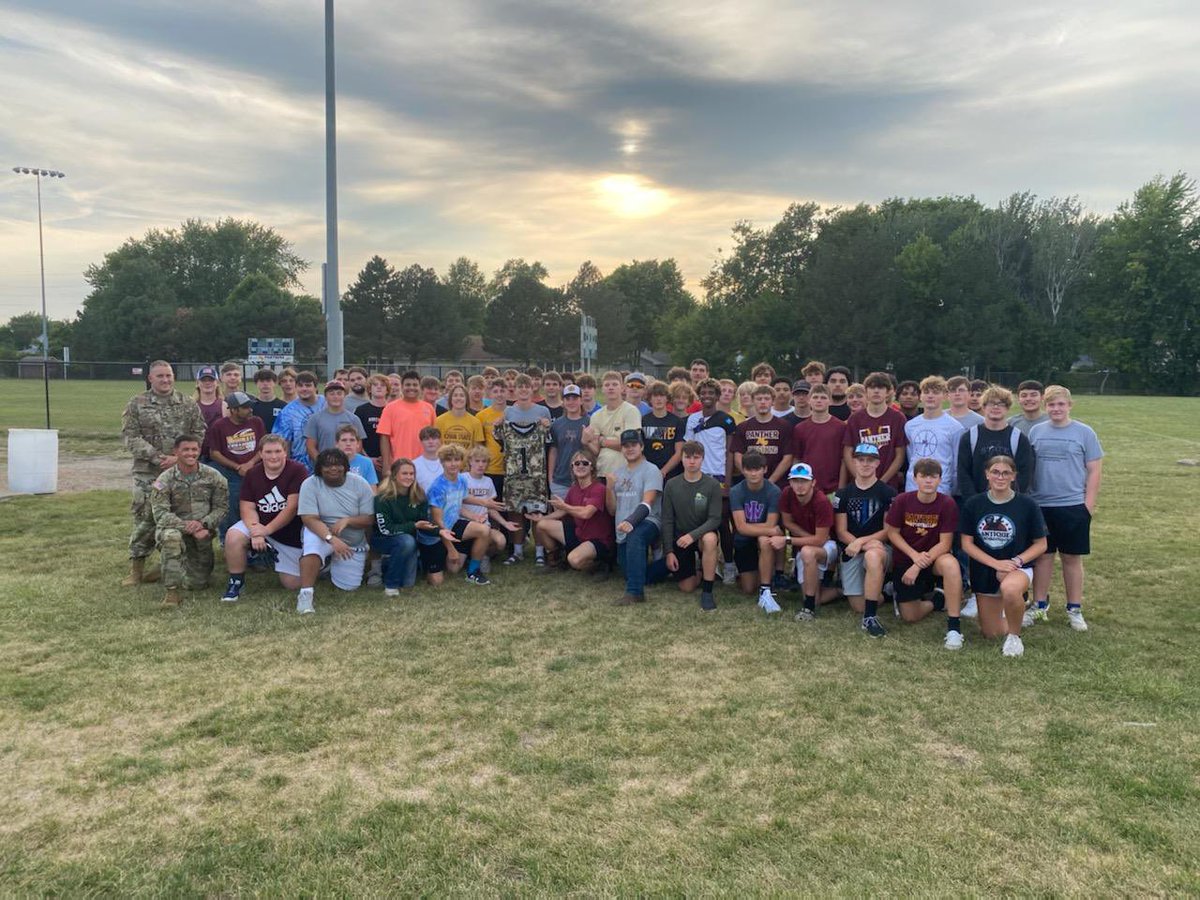 MPFootballPride's tweet photo. Thank you Iowa National Guard for the honor of wearing the camo jerseys for tomorrow's game against West Burlington!  Varsity starts at 7:30, let’s fill our stands! #panthernation🏈  #iowanationalguard https://t.co/zlEbeBjzNr