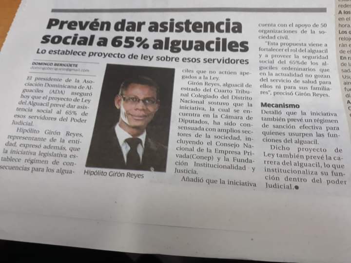 hipolitogironr's tweet photo. Buenas noches 💕
La propuesta de la #LeydelAlguacil que promueve @alguacilesdom viene a darle @PoderJudicialRD todas las garantías para la garantía de los servicios de los Alguaciles y que podamos acceder a niveles de protección tal como dice la @TheUihj https://t.co/iJA3PfXkwY
