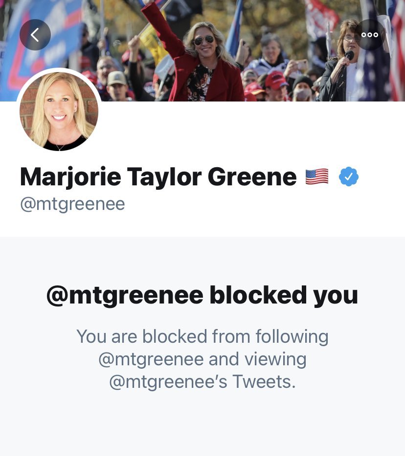 <a href="/RepMTG/">Marjorie Taylor Greene</a> Pardon?

You chased a Parkland survivor with a loaded gun in your purse.

You hang out with a sex trafficking rapist.

You plotted to overthrow the government on Jan 6th.

And you’re a traitorous Nazi Quntrag who’s scared of me, #MarjorieNaziGreene. Tell me I’m wrong, I can wait