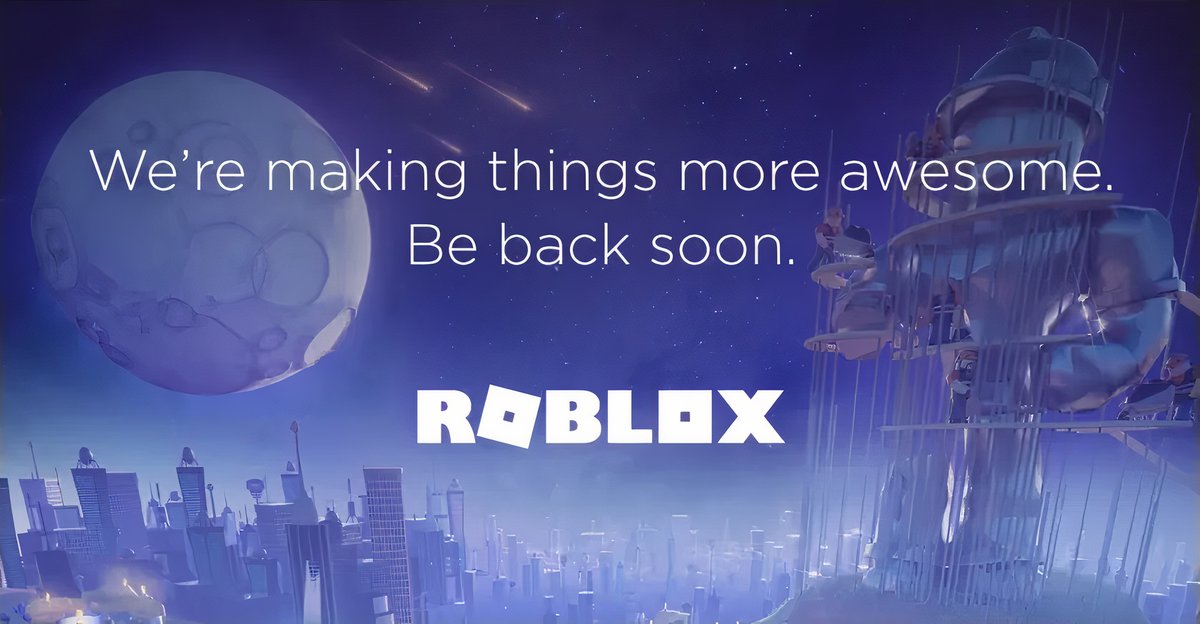 RobloxRecap's tweet photo. Hello Metaverse! Looks like roblox is down.. We will keep you updated! 📶 
 #RobloxDown https://t.co/36HUiOIEqr