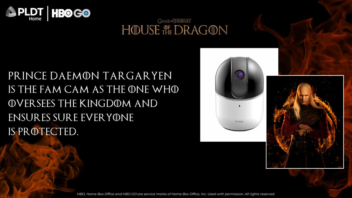 PLDTHome's tweet photo. They hold power and are just as smart. Here are your fave @HouseofDragon characters as Smart Home products. #HomeMadeBetter
Follow the unfolding of @HouseofDragon on #HBOGo with PLDT Home, the Philippines’ fastest home broadband! https://t.co/l2hmpg6s4W #EntertainmentMadeBetter https://t.co/xPxOY793FV