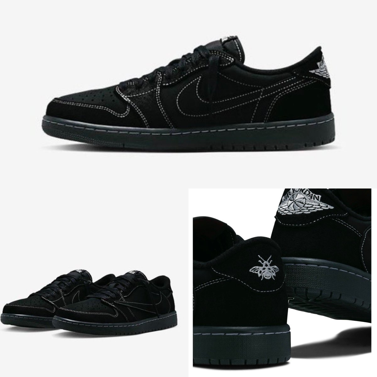thesnkrsleaker's tweet photo. The next Travis Scott x Jordan 1 Low, ‘Black Phantom’. ⚫️ 

Thoughts? https://t.co/AOXvxnynOT