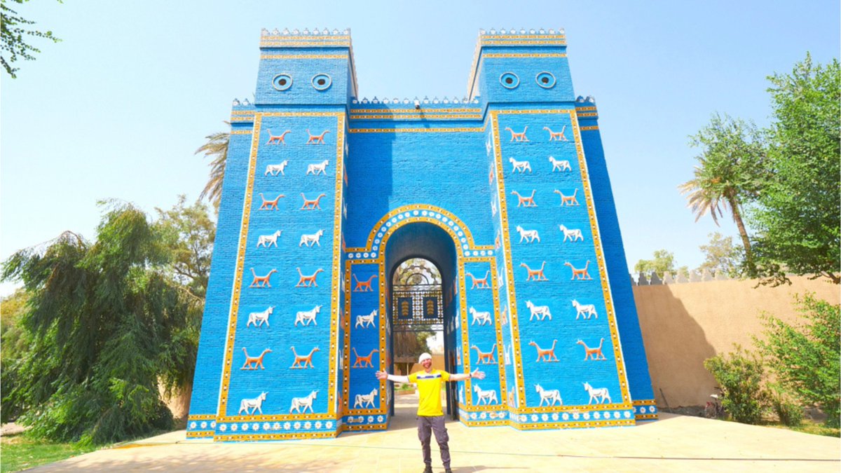 davidsbeenhere's tweet photo. The Ishtar Gate of Babylon, Iraq 🇮🇶 2022 https://t.co/uQIjcXrOX2