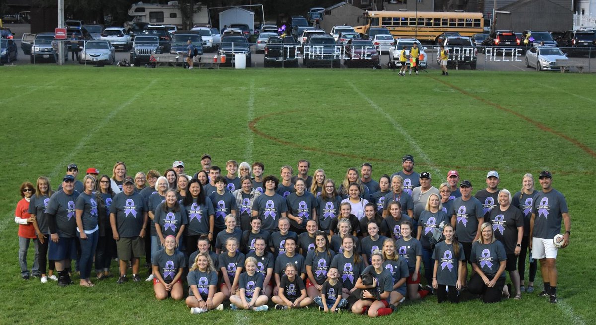 GirlsRosecrans's tweet photo. What a great night spent supporting our soccer sister Allie as she continues her battle.  Thanks to all who came out and also to our friends @GHGirlsSoccer1 for your kindness and gifts.  #teamallie.          💜⚽️💜 https://t.co/iG7cY98vcz