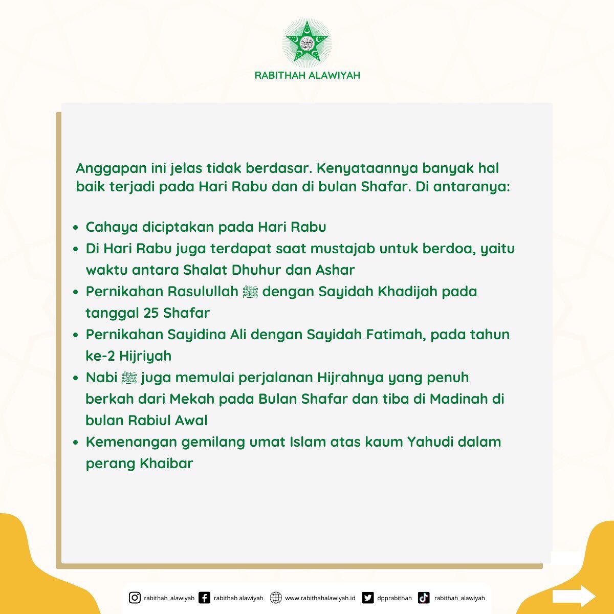 dpprabithah's tweet photo. Tentang Rabu Terakhir di Bulan Shafar
@dpprabithah
#rabithahawiyah
#shafar https://t.co/iq0IvLbXrX