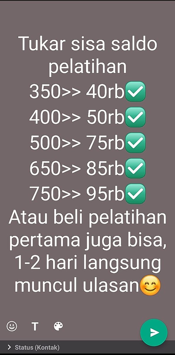 akun_duaa's tweet photo. Yuk kak tukar sisa saldo pelatihan nya jadi uang,
dm ya😊

T: #Bjorka Pagii #JumatBerkah Pak Jokowi Keisya Bangun Tidur Madiun #MUFC #zonauang #zonajajan https://t.co/sG30Q7RMyf
