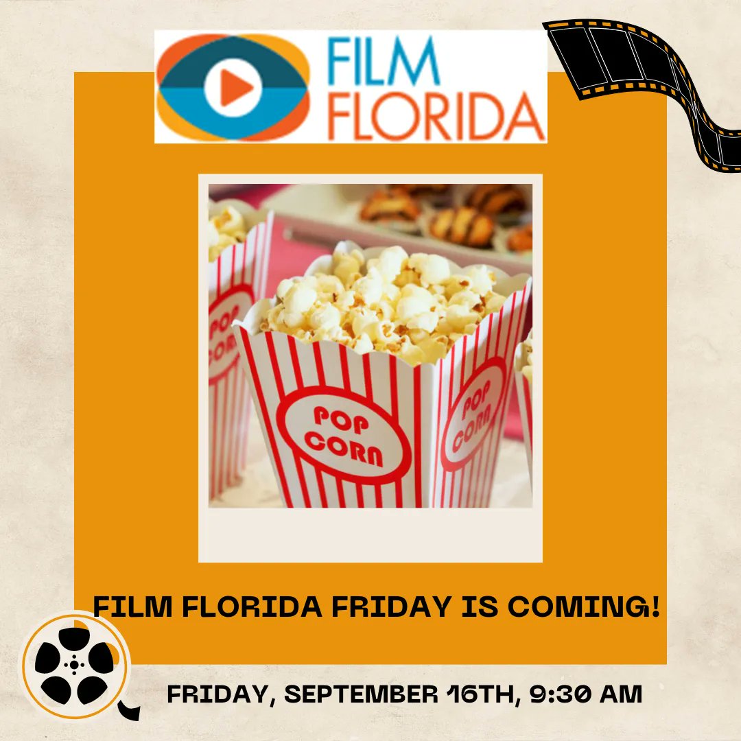 asfifilms's tweet photo. The next @FilmFlorida Friday is  September 16, 2022,  at 9:30 am featuring a discussion about "non-traditional production education" with Dr. Devin Marsh from @asfifilms and @apmcota along with Dr. Saliha Nelson, CEO of @urgentinc.

Registration is free, at @FilmFlorida https://t.co/roU3gAR5Ss