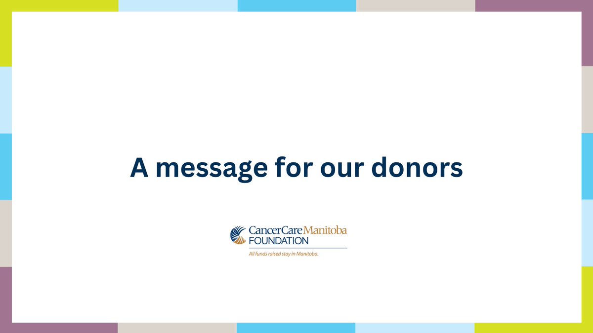CancerCare Manitoba Foundation tweet media