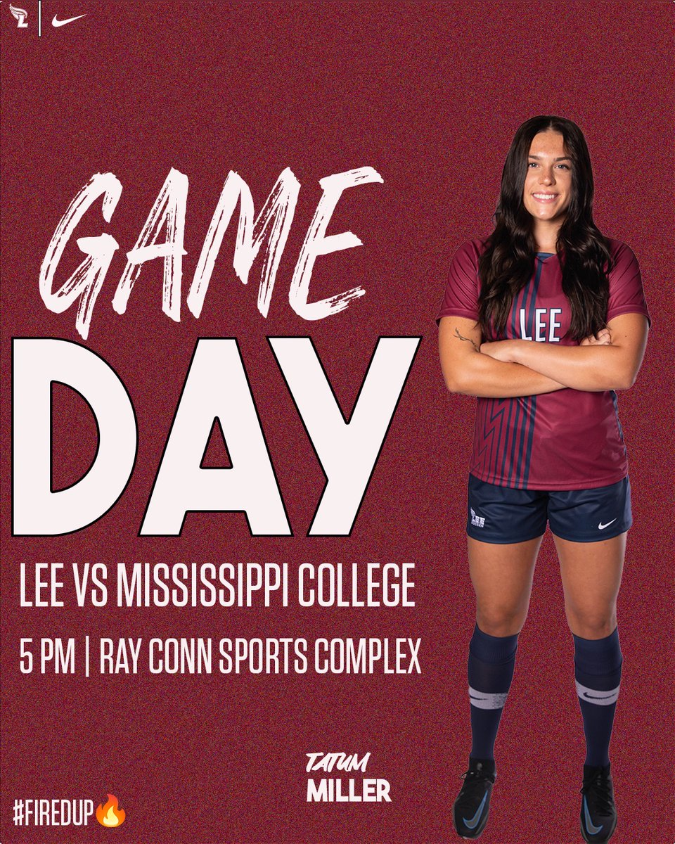 Top 20 matchup tonight!

🆚<a href="/GoChoctaws_WSOC/">Mississippi College Women's Soccer ⚽️</a> 
📍Cleveland, TN
🏟️RCC
⏰5 PM
📺leeu.live
📊bit.ly/3QWyIZB

#FiredUp🔥