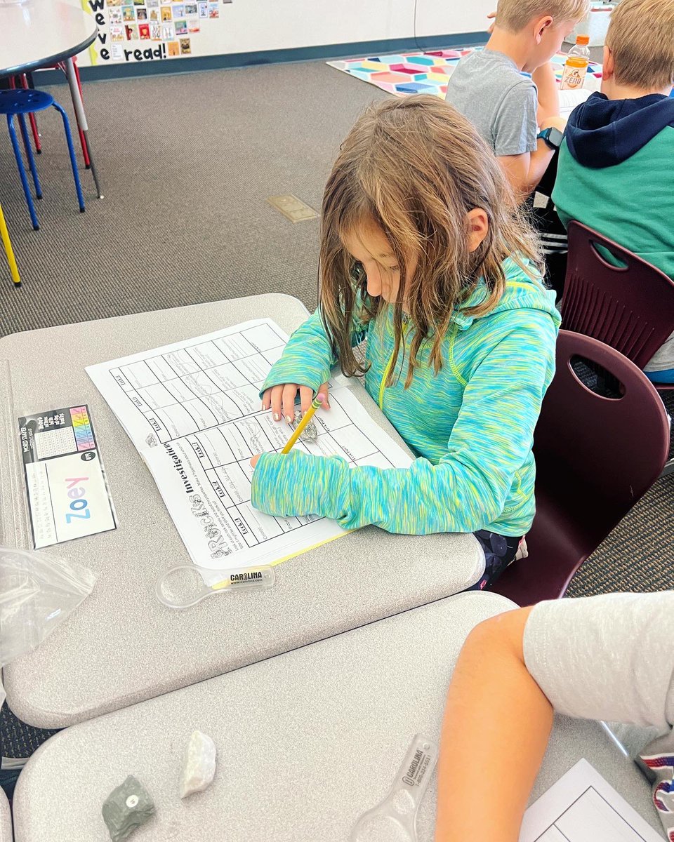 Exciting to put our geologist hats on and dig into some rock samples to test our knowledge of the 3 rock types!