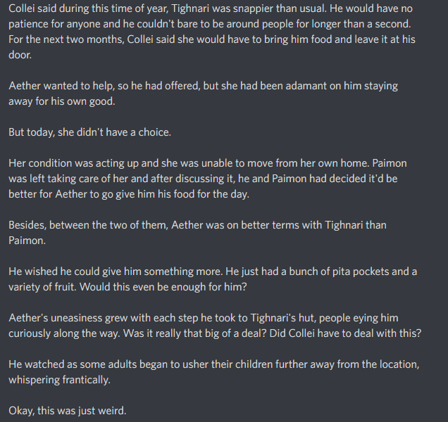 FlowerofFira's tweet photo. This was fun to participate in! Thank you for holding this event!! ❤

Day 7: Free Day (Hinted Noncon/Dub + Forced Mating) #Tighnather 
#DeadDoveAetherShipWeek https://t.co/R3yV7q6wOs