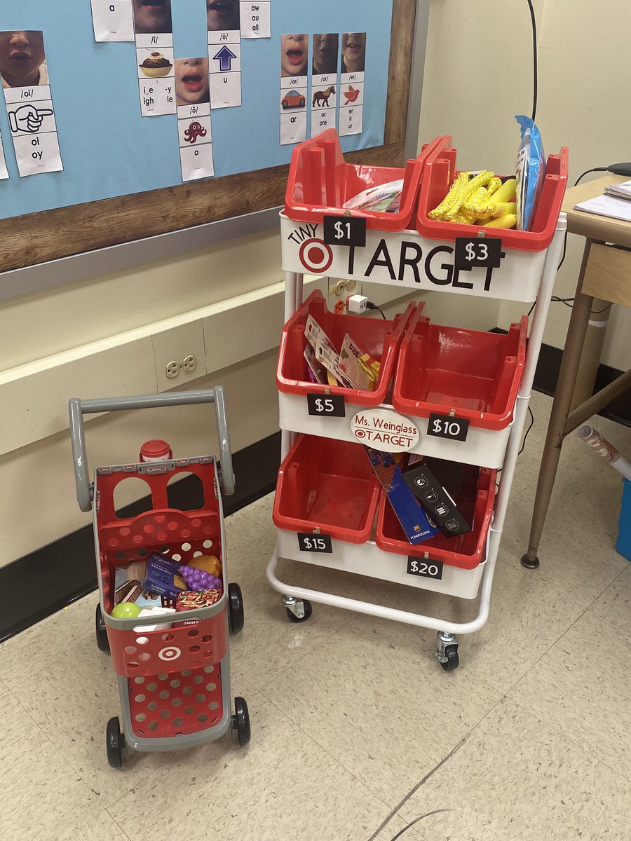MsWeinglass626's tweet photo. My classroom is finally completeโฆ. For now! Tiny Target is here to motivate all my students! This amazing classroom management tool would not be in existence if it wasnโt for @missweinstein39! Canโt wait for the kids to see it tomorrow! #tinytarget @sfehte_SPFSD @SPFProud https://t.co/HPX0DKfWLk