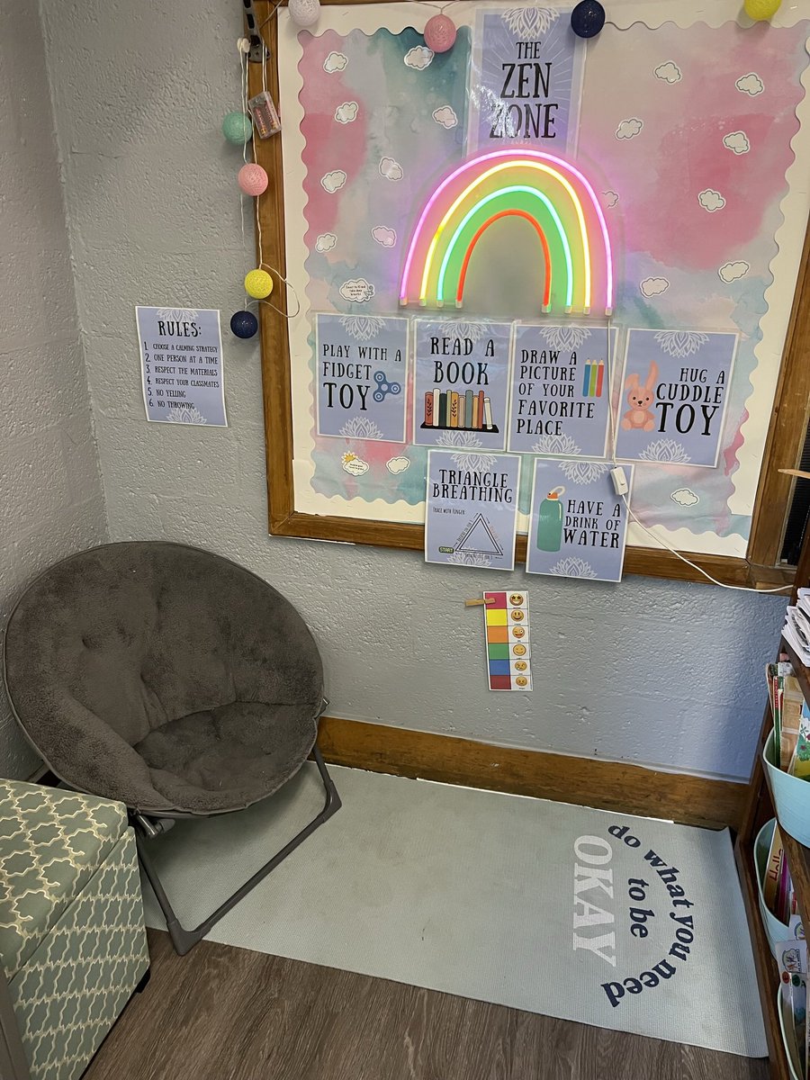 Room 5’s Zen Zone #socialemotionallearning #calmingstrategies #zenzone