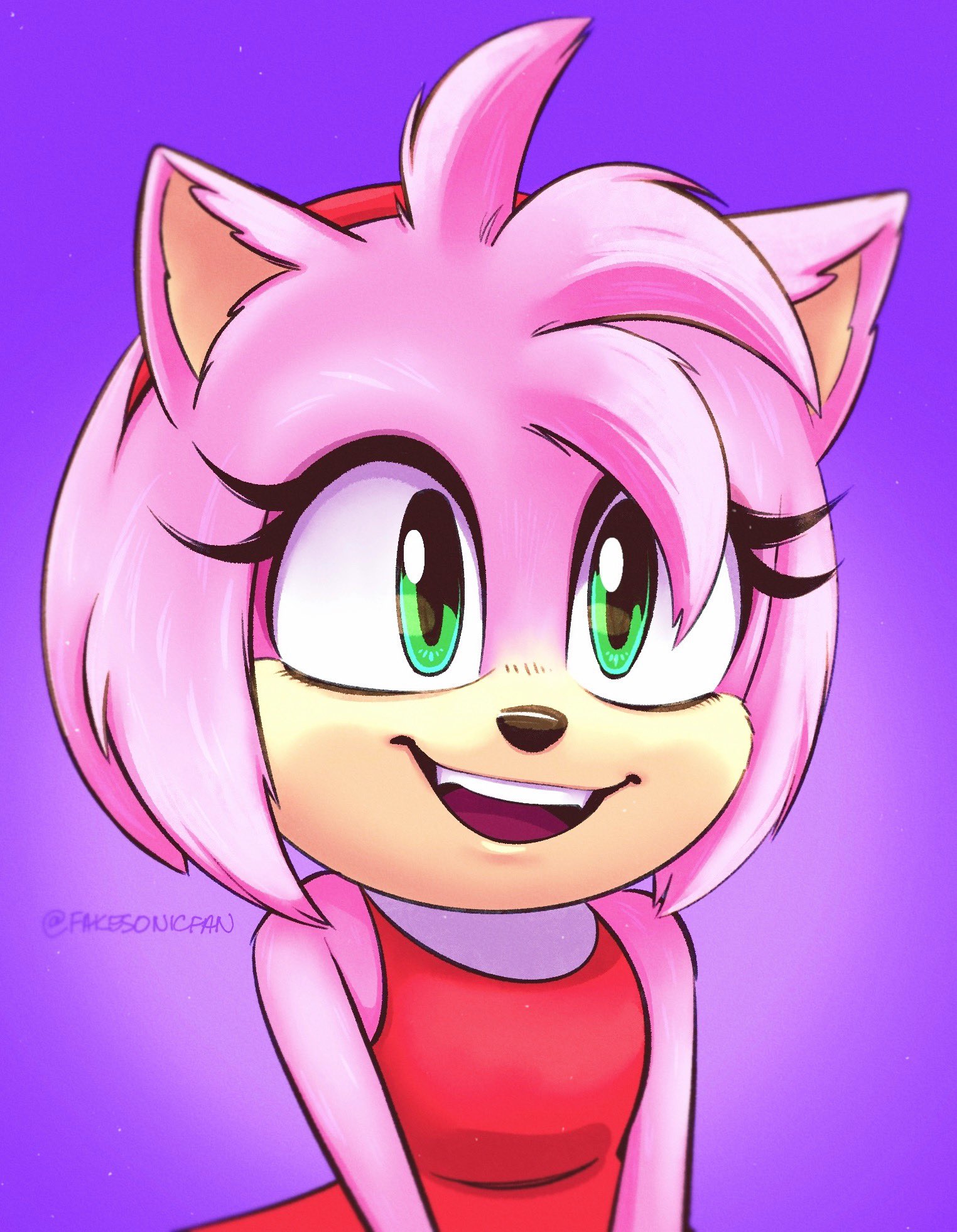 ArtStation - Amy Rose - Sonic Movie Version (Fan Concept)