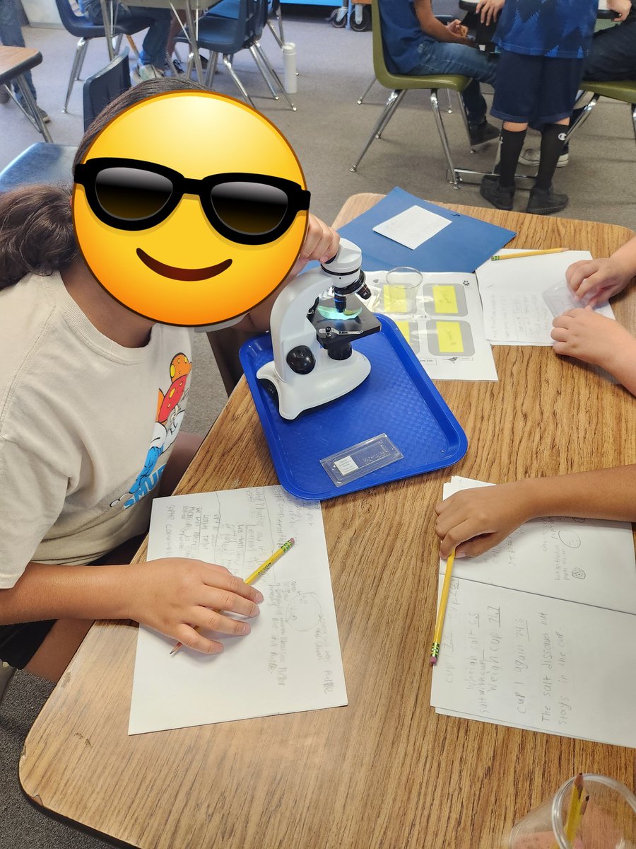 Students' first experience with a compound microscope! So many "ooh's and ahh's!" They examined slides of onion cells, cheek cells, and leaves. <a href="/FUSD_4_5_SCI/">FUSD 4/5 Science</a> <a href="/FUSD_STEM/">FUSD STEM</a> #fusd