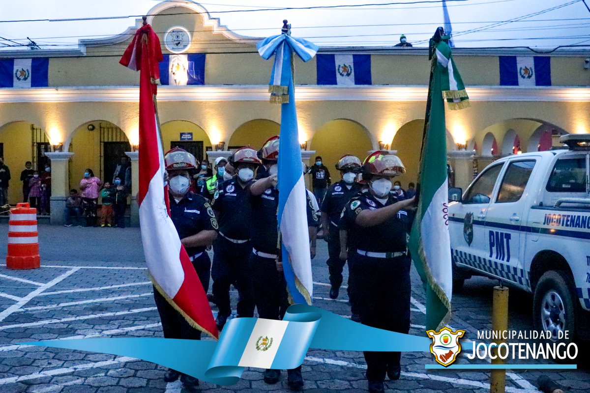 MJocotenango's tweet photo. CELEBRAMOS LA INDEPENDENCIA DE GUATEMALA.
El día de hoy se llevó a cabo el acto protocolario de Arriada del Pabellón Nacional por la Conmemoración de los 201 años de Independencia de nuestra querida Patria, acto que se llevó a cabo en la Plazuela de Jocotenango. https://t.co/GXA4viPf3I