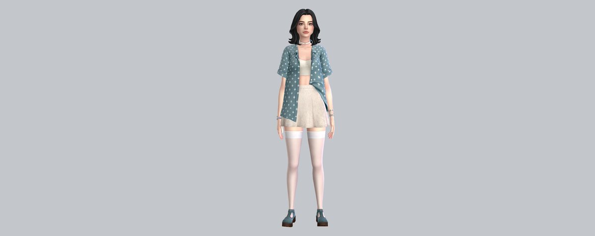 tehqueendia's tweet photo. this is Su-Jin, a popular influencer looking to make a name for herself and prove to her family that leaving Mt. Komorebi was a good choice. #ShowUsYourSims https://t.co/JB9Awba22h