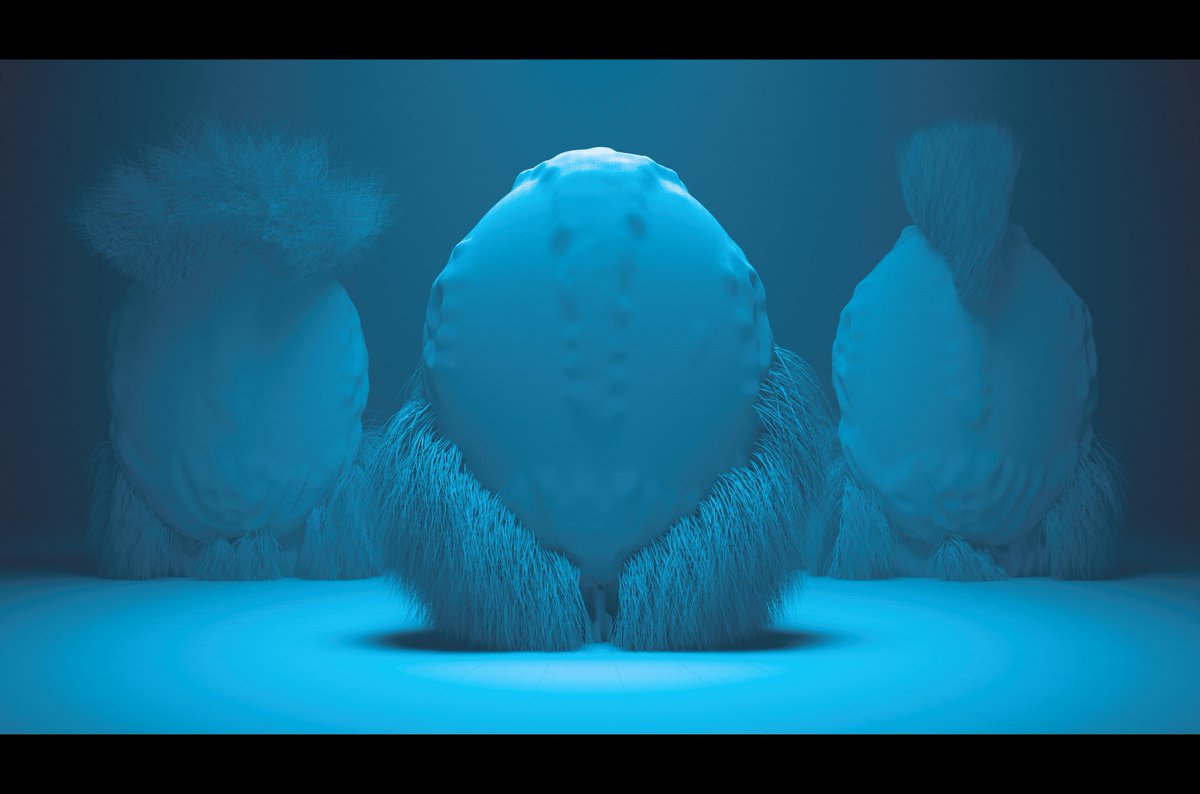 jc__ramos's tweet photo. Hello there!! I wanted to share these characters I made using artifitial intelligence textures generated with Midjourney. The rest is a quick model with Vray Fur, and regular displacement modifier. 

#3dsMax #vray #aftereffects #midjourney https://t.co/iiwQUwJaF5