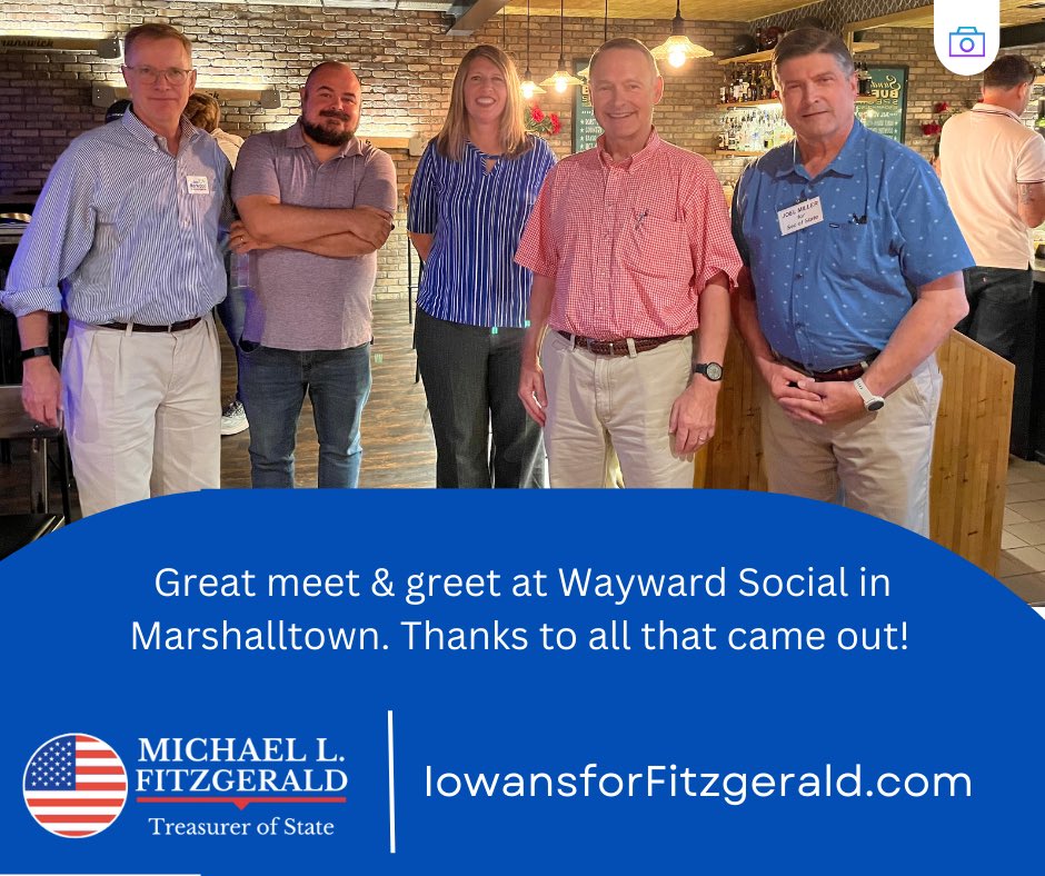 Loved the opportunity last night to get together at Wayward Social in Marshalltown. Getting the chance to meet and chat with my fellow Iowans is always amazing! 

Thanks to all the other candidates that could attend as well!
