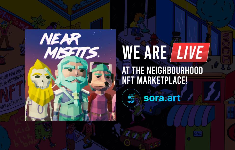 Misfits are now live at Sora Art 🚀🚀🚀