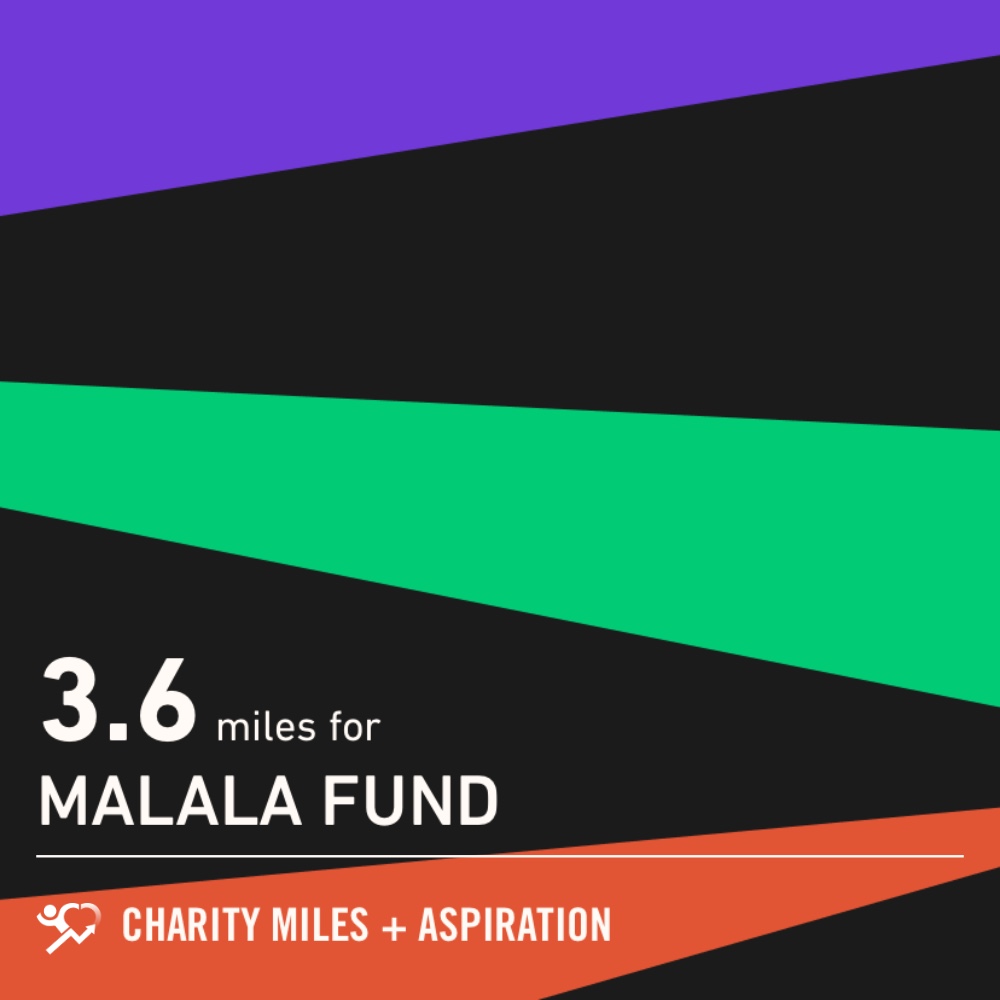 OrlethT's tweet photo. 3.6 @CharityMiles for @MalalaFund. https://t.co/2WTkxiXeR8