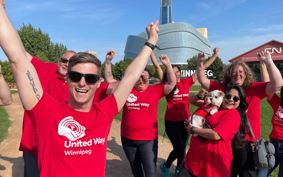UnitedWayWpg's tweet photo. 100,000 km and $100,000! Achieving this incredible goal proves how far we can go when we go together. THANK YOU. With one day left—let’s keep MOVING! Let’s reach as high as we can and show there’s no limit to how much we love Winnipeg. #WalkThisWayWPG https://t.co/CrIV7Ir1Mn