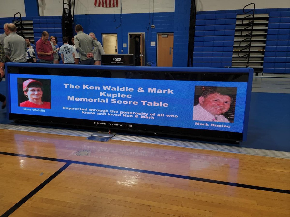 Honored to be part of the <a href="/BoostersMhs/">MHSBoosters🏈⚾⚽🏀🎾</a> who dedicated our new score table to 2 of the best - Mark Kupiec and Ken Waldie, selfless individuals gone way to soon! Thank you Boosters, MYBA and all who supported this!