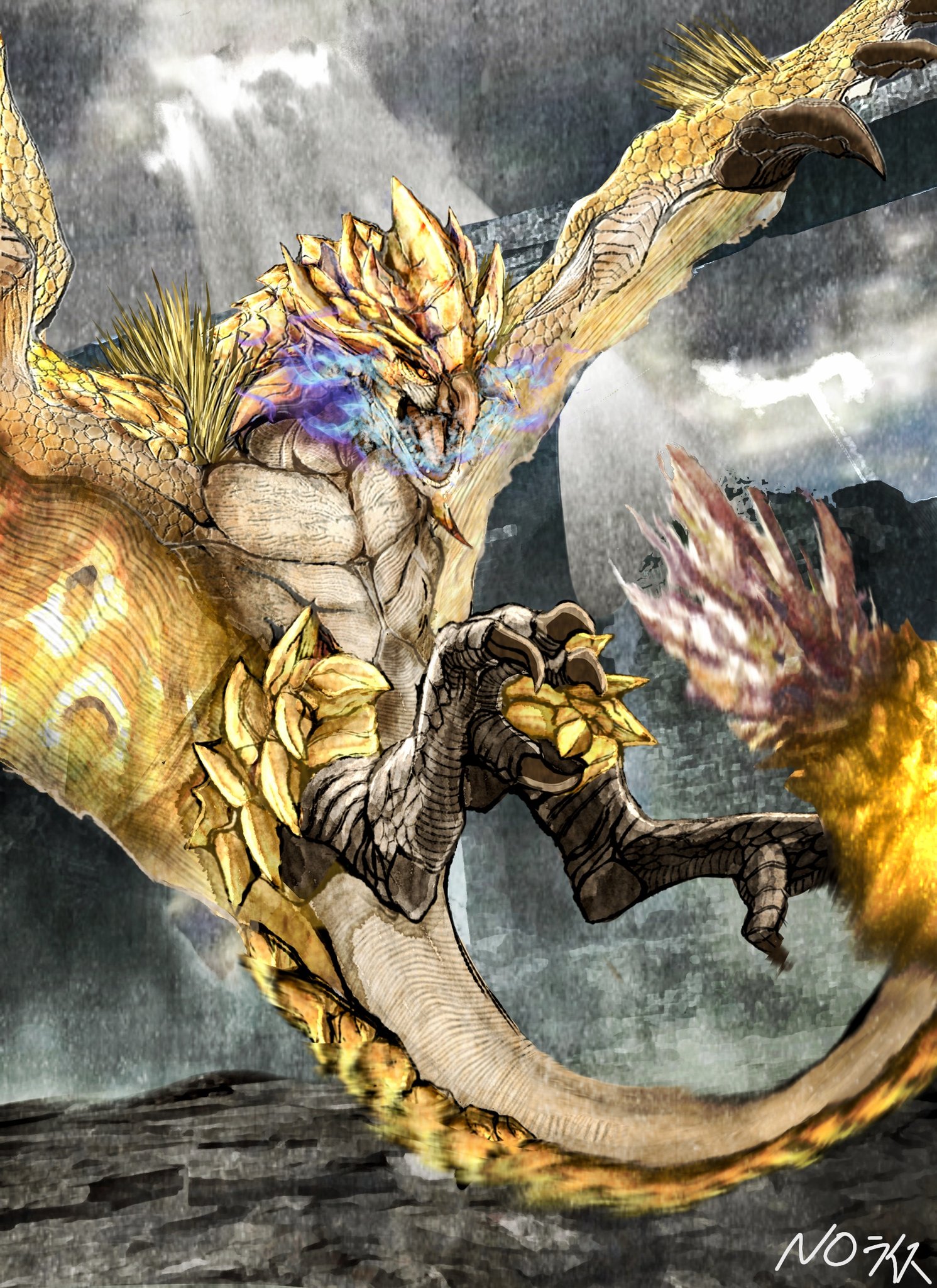 リオレイア希少種(金火竜)