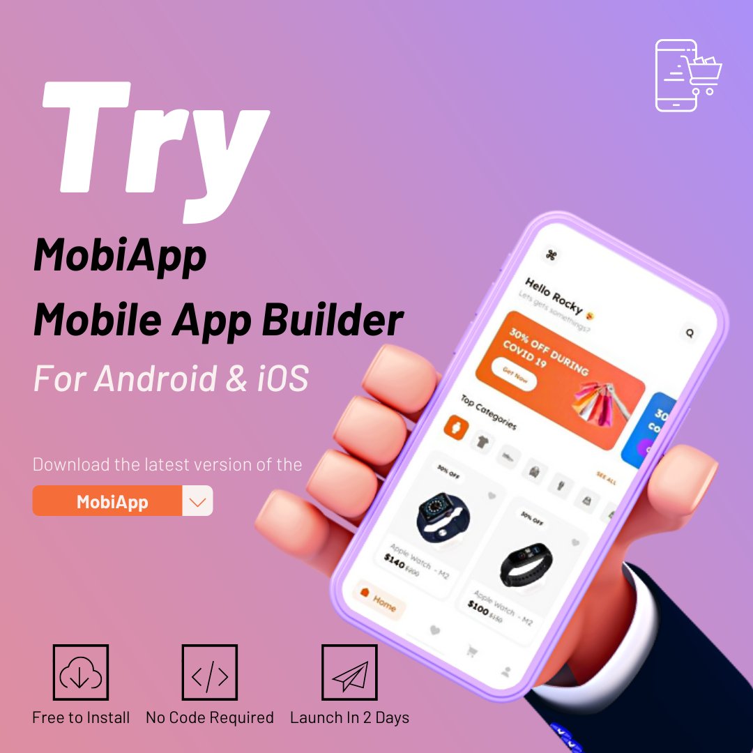 MobiappHQ's tweet photo. #MobiApp is a top mobile app development tool that offers enterprise-level solutions that help businesses achieve their dreams, increase sales and get more potential users
Free to install, #Nocode Required. Launch your app in just two days
#appcreation #shopify #appdevelopment https://t.co/qkqIty71Vn