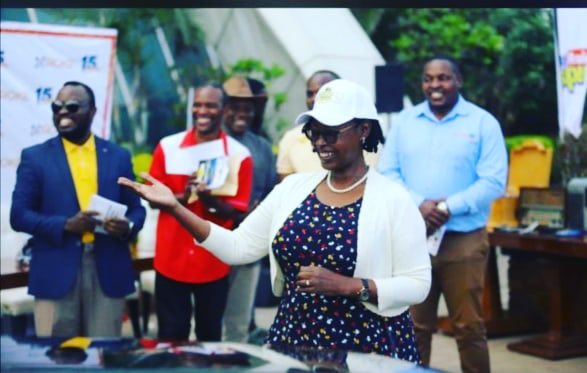 Together with Hon Minister in OPM's office  flagging off the Africa Kwetu Tour of Conservation and planting trees for #UGAt60 <a href="/umojatrust/">Umoja Conservation Trust</a> <a href="/UmojaTrust_UCT/">Umoja Conservation Trust</a>