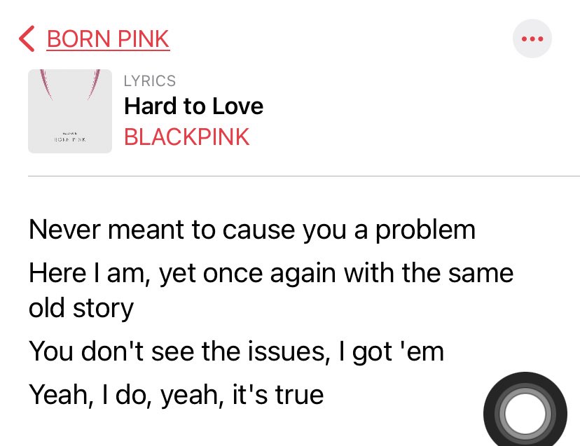 BLACKPINK – Hard to Love Lyrics