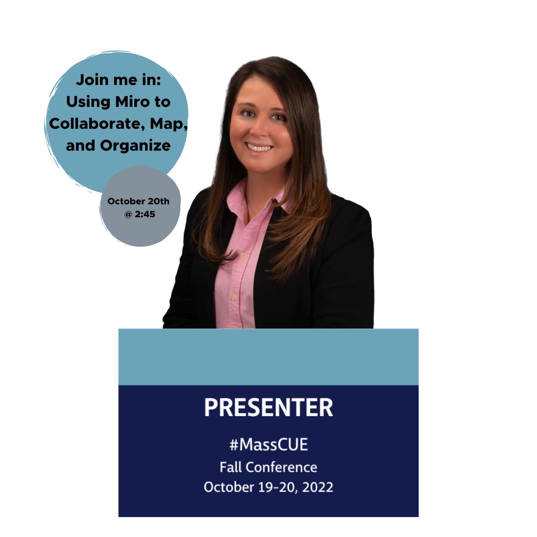 AVTechDirector's tweet image. Can&apos;t wait to present @MassCUE on October 20th. Come learn about Miro and transform your digital collaboration. #edtech #teachwithtech #DoMore #masscue