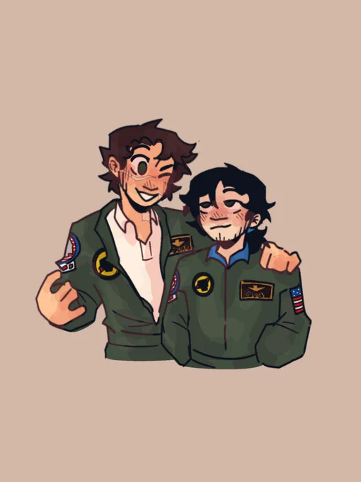 hits you with the top gun beam 