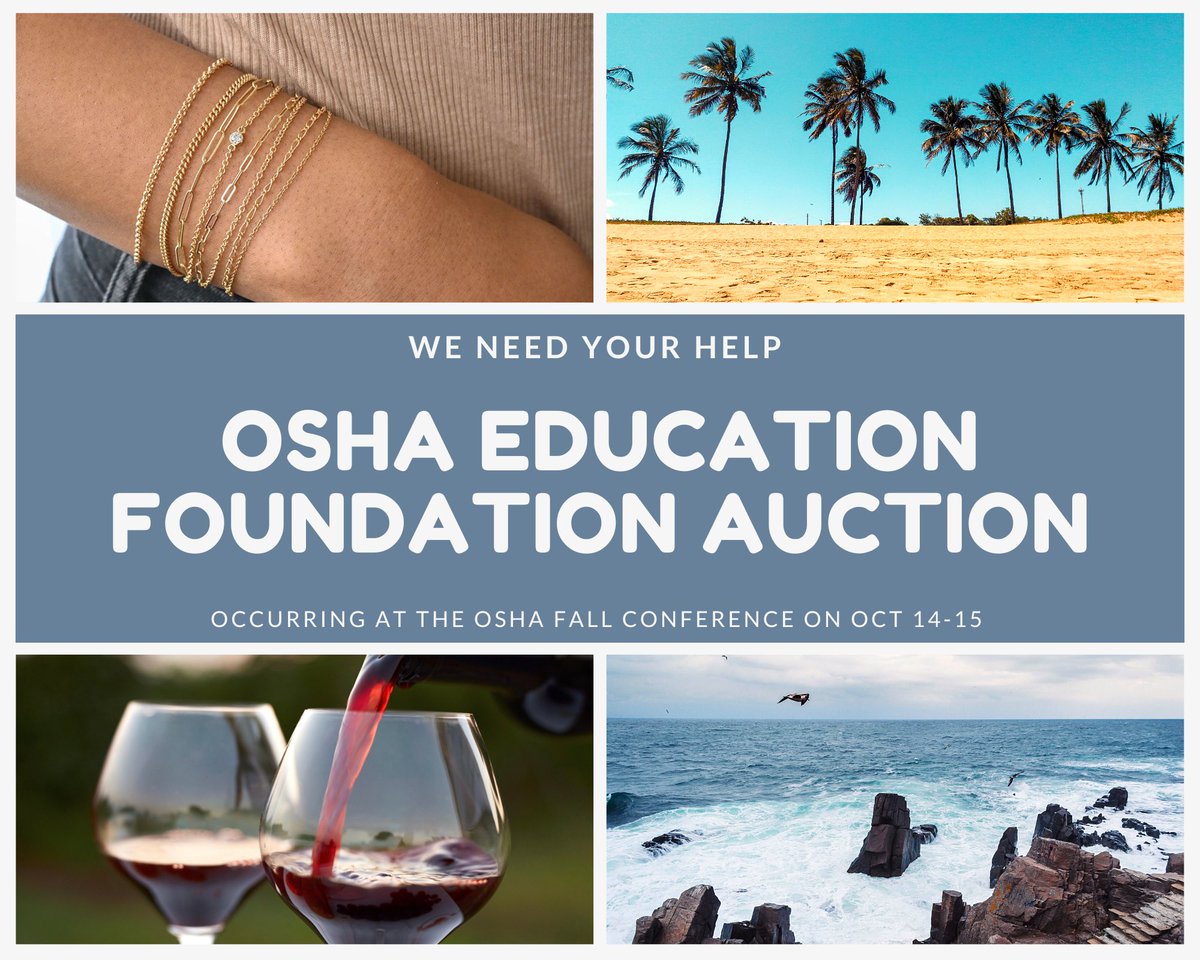 OregonSHA's tweet photo. In order to support the OSHA Education Foundation, we are gathering items for a silent auction. Please get in touch with Jordan, JTinsley@pacific.edu, if you have any donation items.

Thank you so much for the support!
#osha #slp #aud #slpa #slp2be #aud2b #education #oregon https://t.co/mv1M6zH5wX