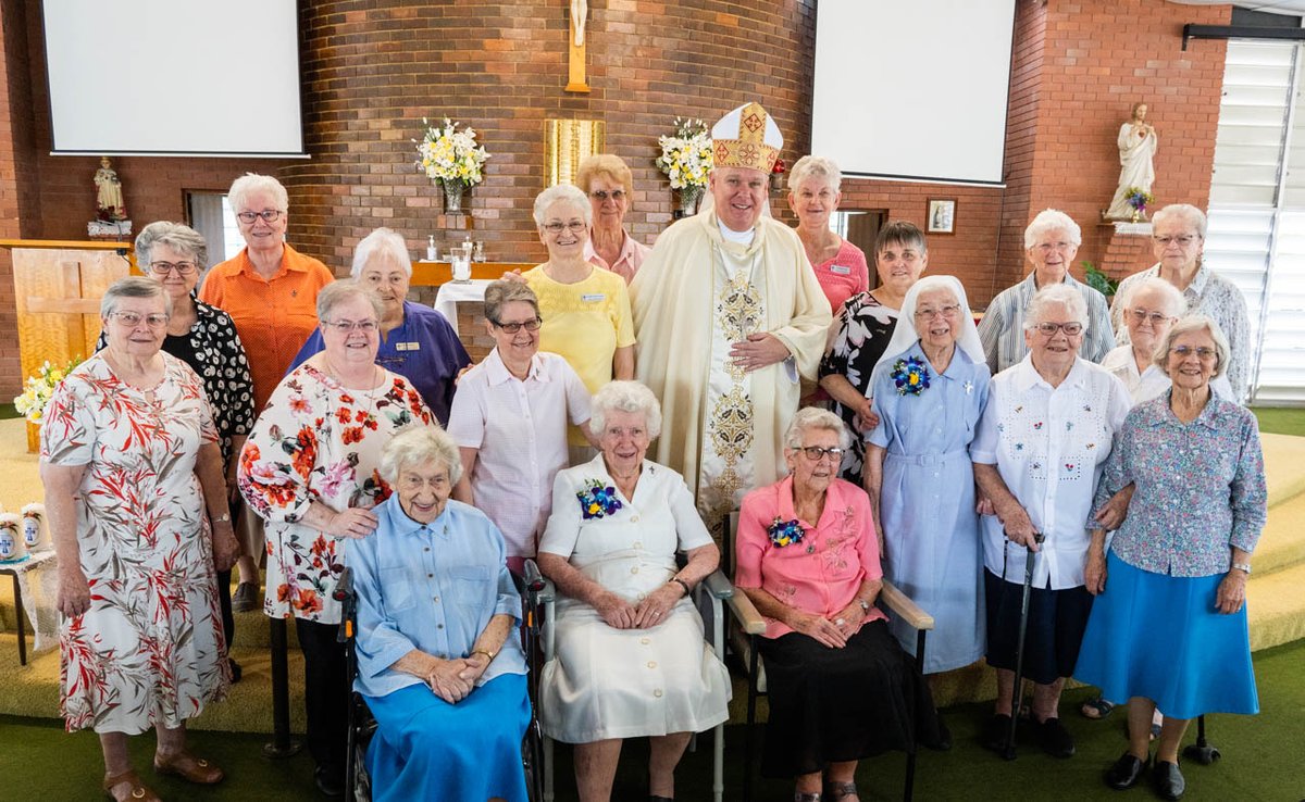 This morning I celebrated 260 yrs of Consecrated Life for four Sisters of Mercy. Sr Dawn Furse and Sr Carmel Arnold - 70 Years, Sr Rose Pelleri and Sr Marie Geddes - 60 years. These extraordinary women have given so much to the community through their dedication and witness. +Tim