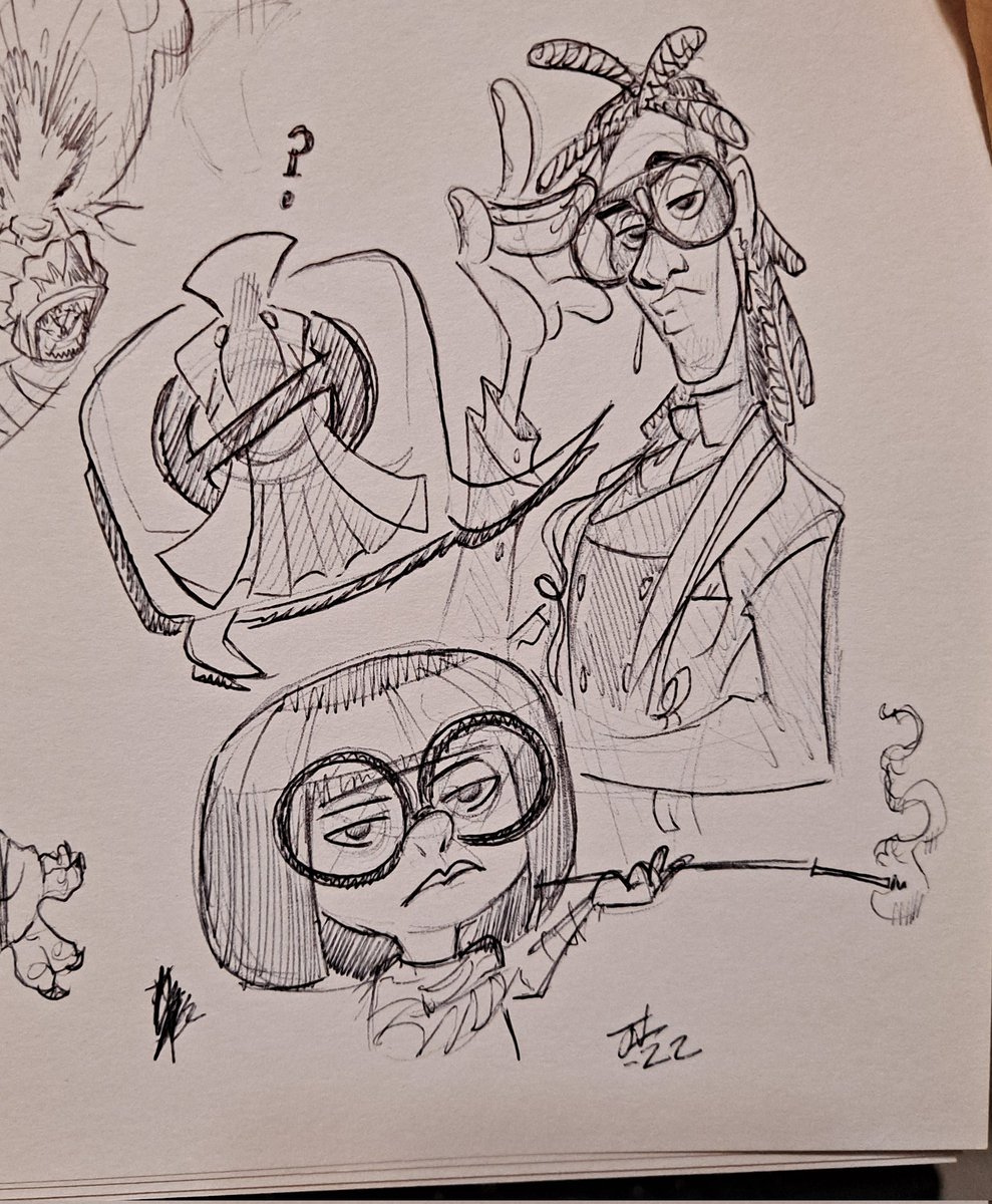 the_varvs's tweet photo. Waiting for this movie/series now! Show is killing it!
@shehulkofficial @disneyplus @marvelstudios @pixar @griffinsthread #bradbird #lukejacobson #ednamode #theincredibles #nocapes #capeoflevitation #drstrange #2022 #doodles #thevarvs #varvir #rivrav #ghosttoast https://t.co/oRw0mEKoRn