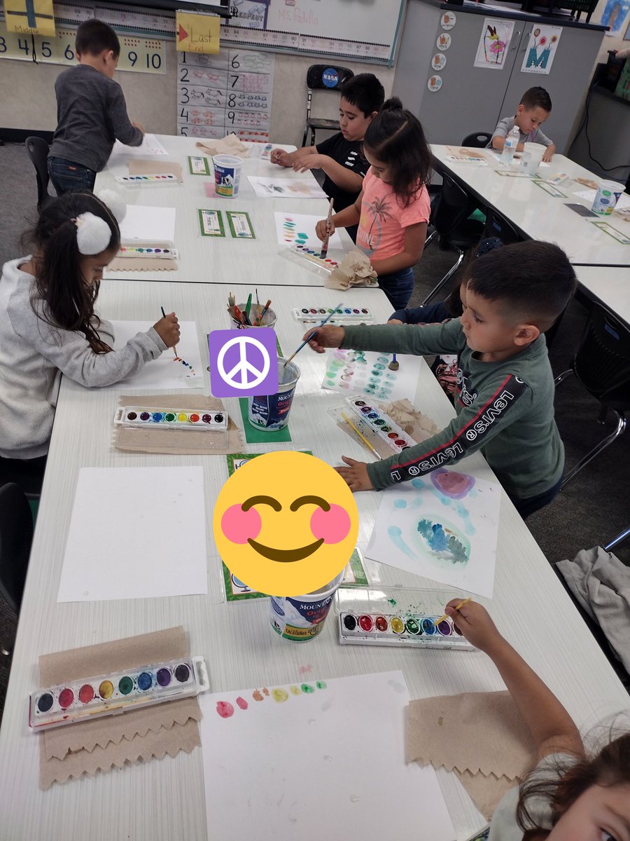 Happy #InternationalDotDay! From my kinder class to yours. <a href="/Columbia_VVUSD/">Columbia Elementary</a>